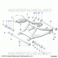 SUSPENSION,REAR SWING ARM/SCHOCK
