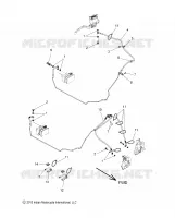 BREMSES, BREMSE LINE, FRONT, ABS