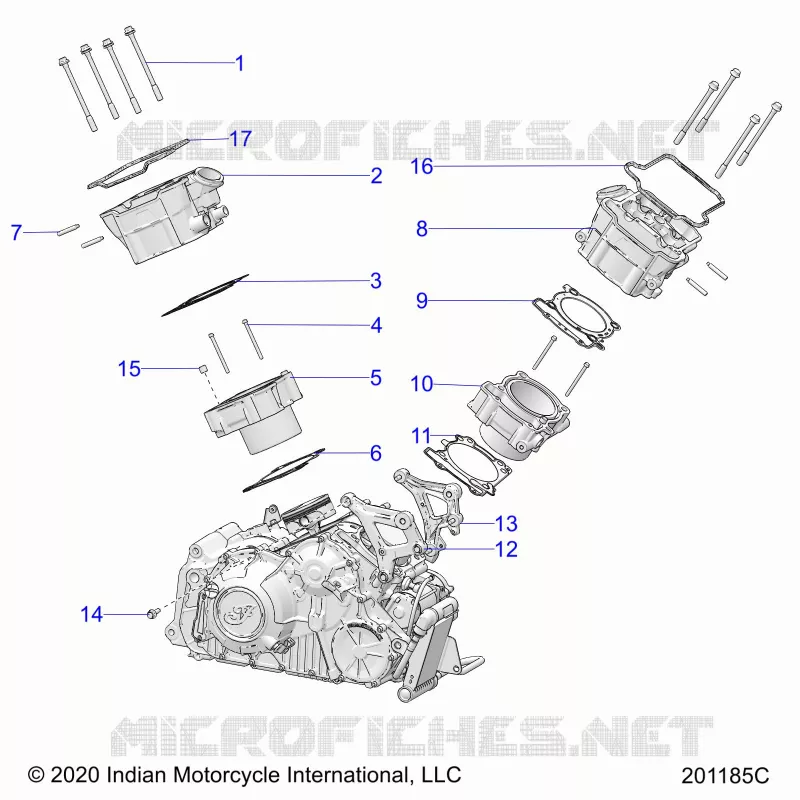 ENGINE, CYLINDER AND ZYLINDERKOPF MNTG.