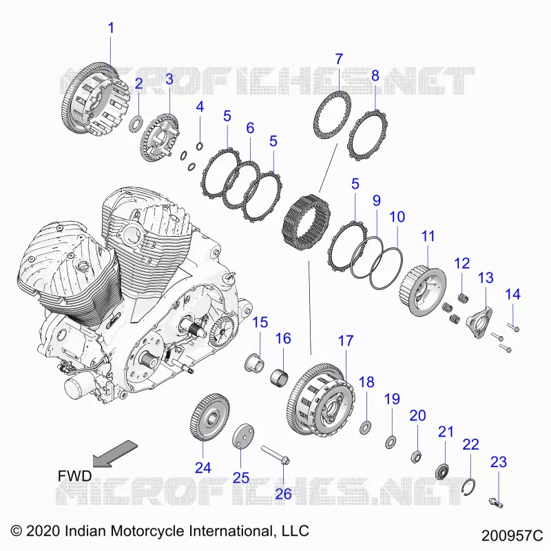 ANTRIEB, CLUTCH AND PRIMARY DRIVE