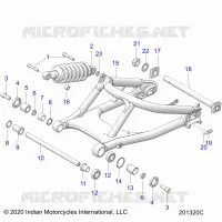 SUSPENSION,REAR SWING ARM/SCHOCK