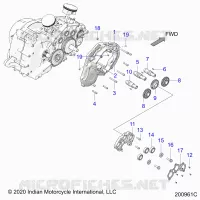 MOTOR, CAM SHAFTS AND GEARS