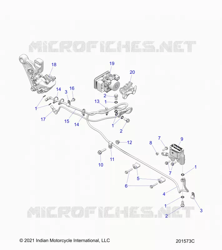 HINTERBREMSE ASM., W/ABS