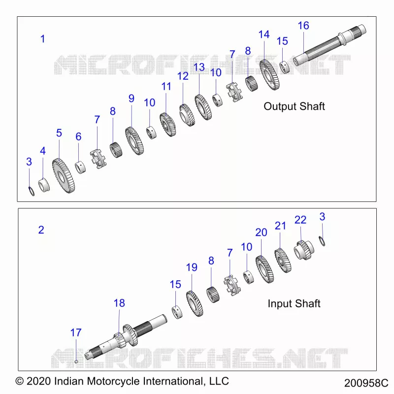 ANTRIEB, INPUT/OUTPUT SHAFT ASM.