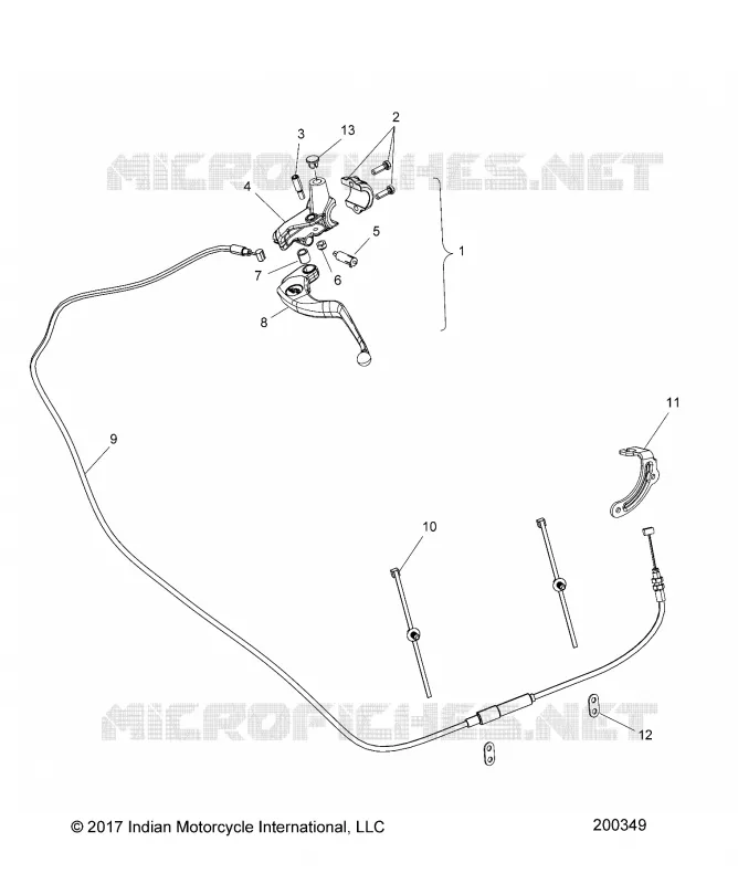 KONTROLLEN, CLUTCH LEVER ASM. AND CABLE