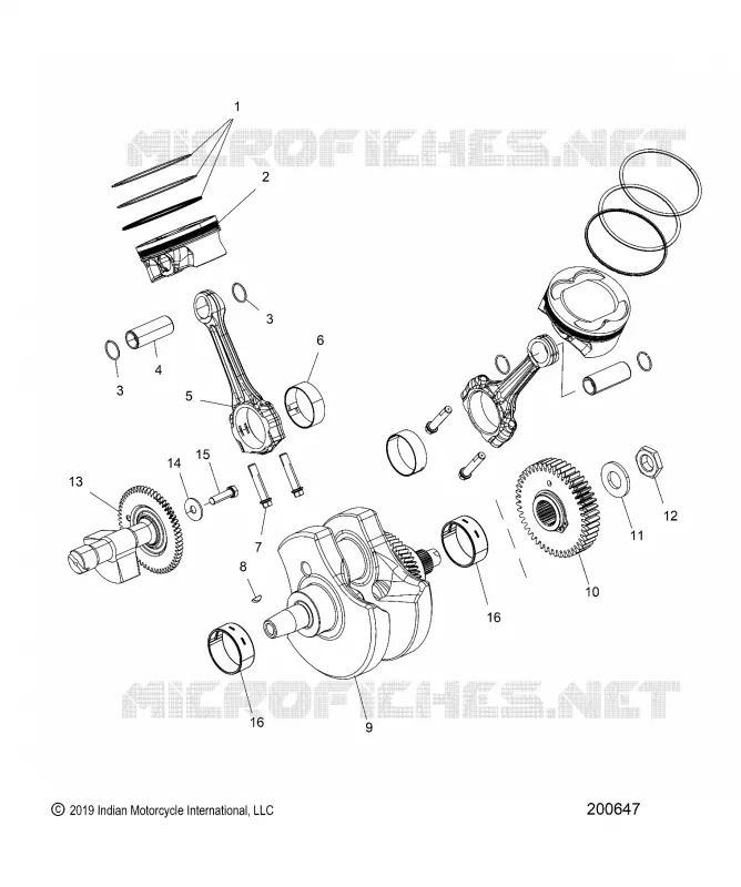 ENGINE, PISTON AND KURBELWELLE