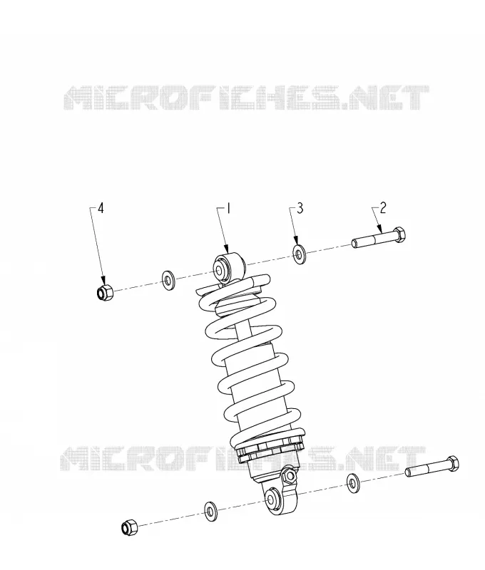 REAR SUSPENSION SHOCK ABSORBER - N131C/D/V ALL OPTIONS (INDIANSHOCKRR12CC)